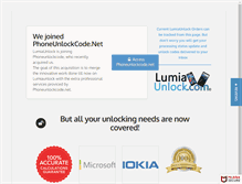 Tablet Screenshot of lumiaunlock.com